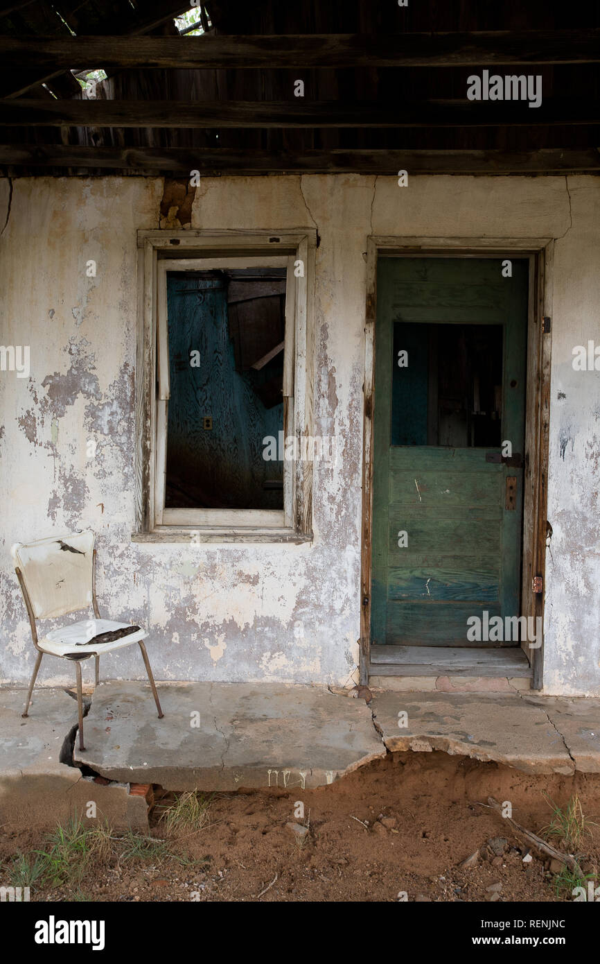 Route 66 resti in Glenrio Foto Stock