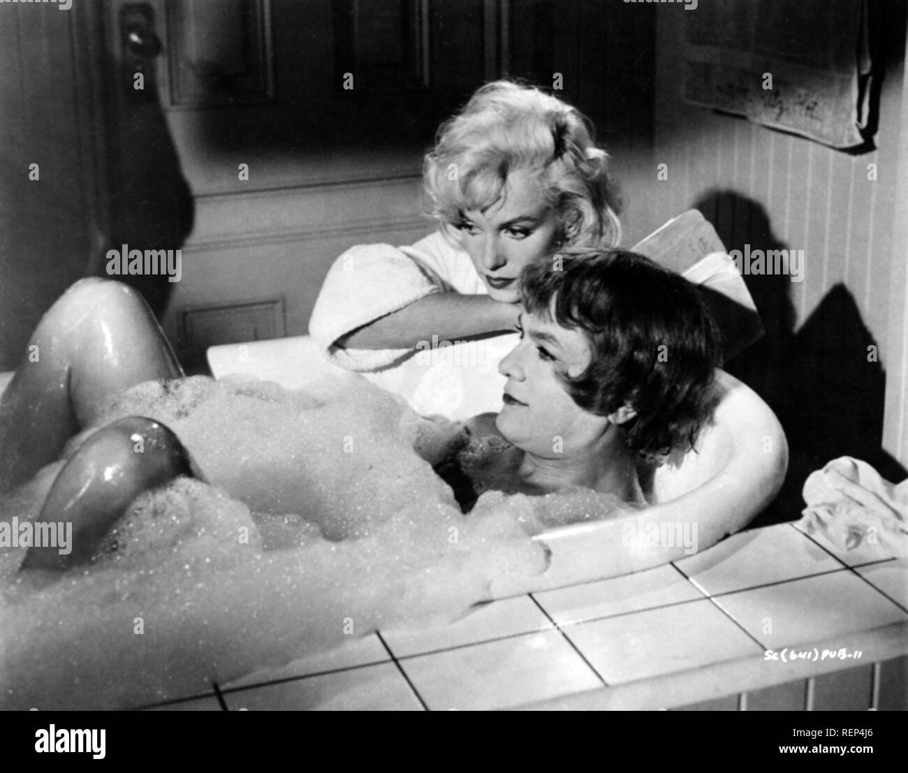 A qualcuno piace caldo Anno: 1959 USA Marilyn Monroe, Tony Curtis Direttore : Billy Wilder Foto Stock