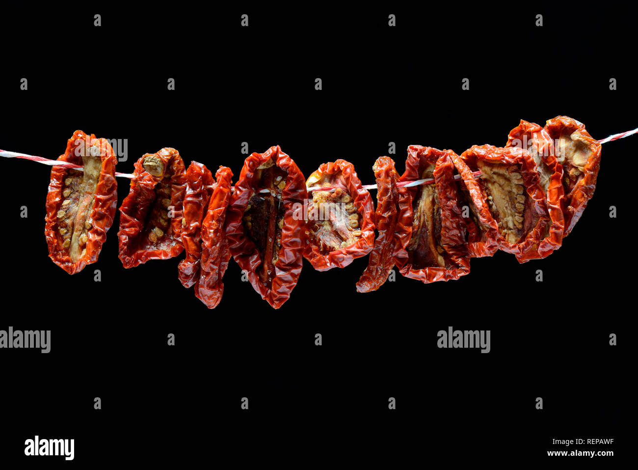 pomodori secchi Foto Stock
