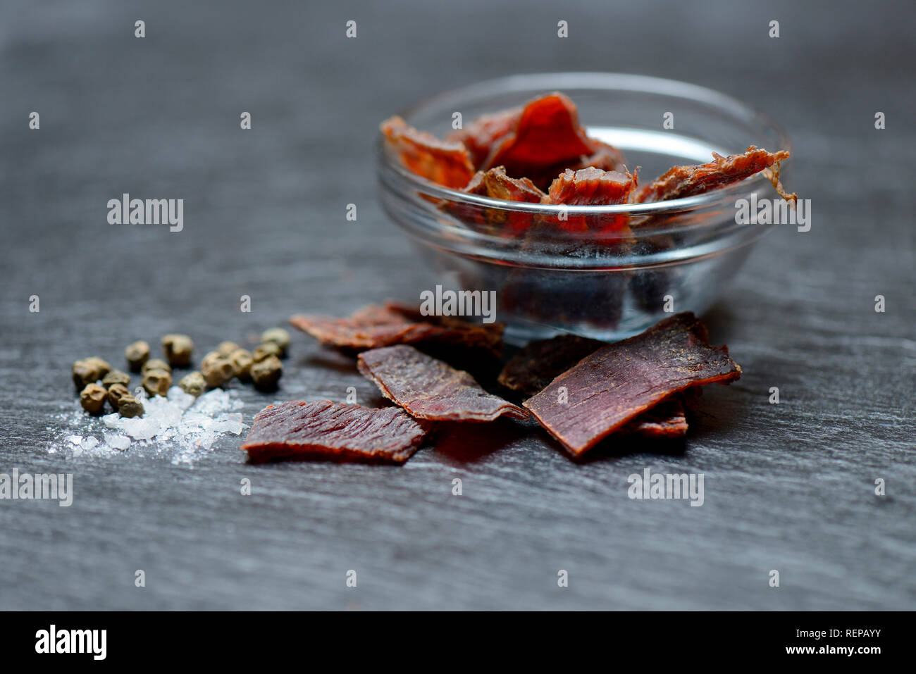 Carne secca Foto Stock