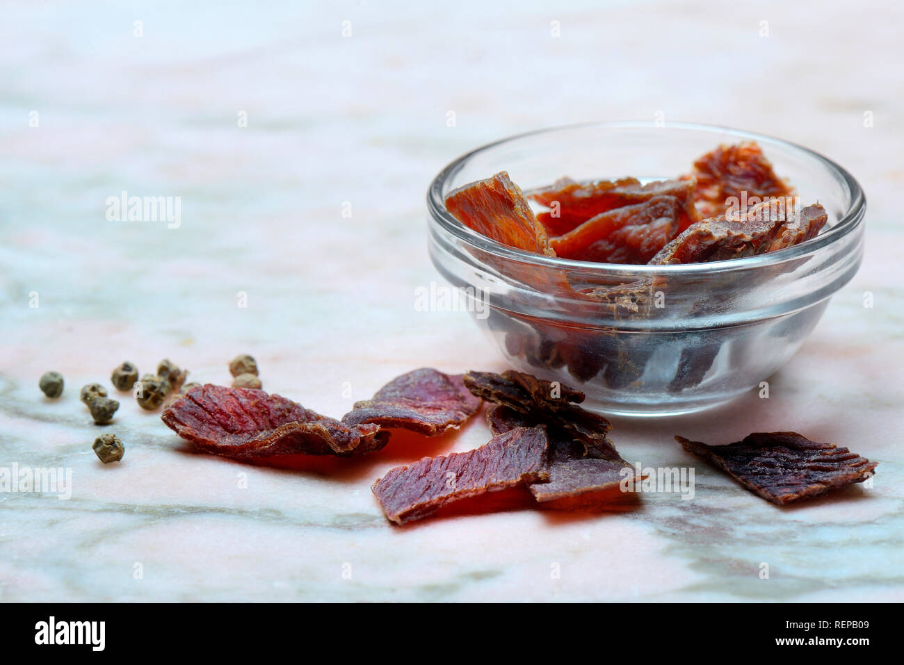 Carne secca Foto Stock