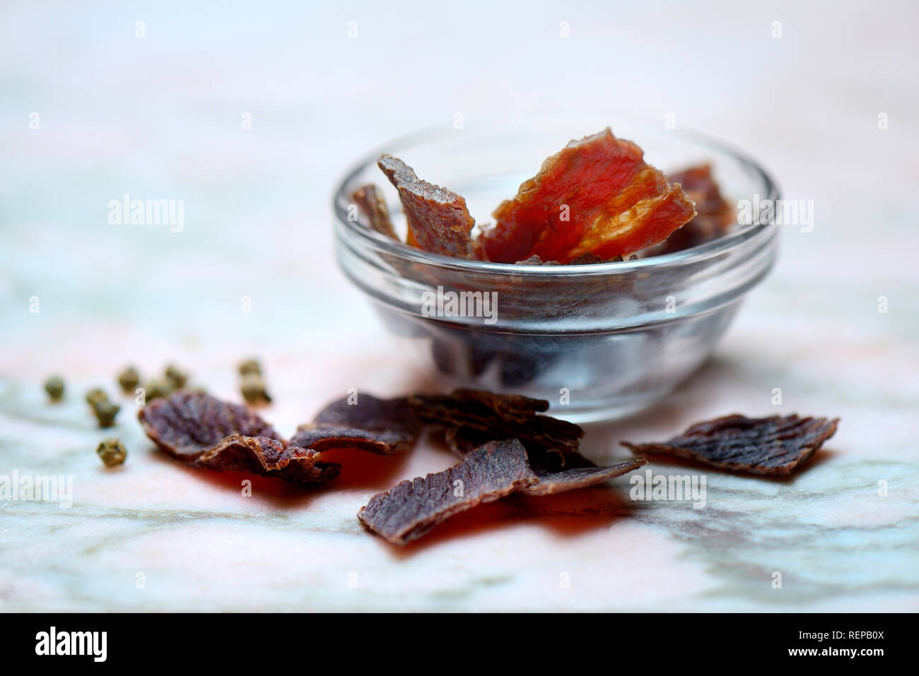 Carne secca Foto Stock