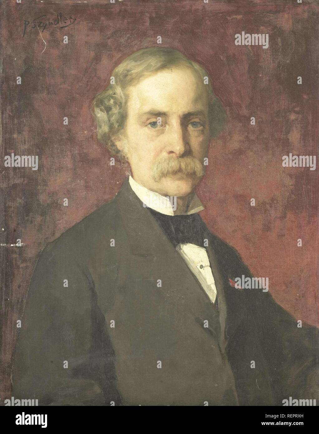 Johann Wilhelm Kaiser (1813-1900). Artista grafico, direttore della Scuola di grave e del Rijksmuseum. Dating: c. 1875 - c. 1900. Misurazioni: h 69 cm × W 55 cm; d 8,2 cm. Museo: Rijksmuseum Amsterdam. Autore: Pantaleon Szyndler. Foto Stock