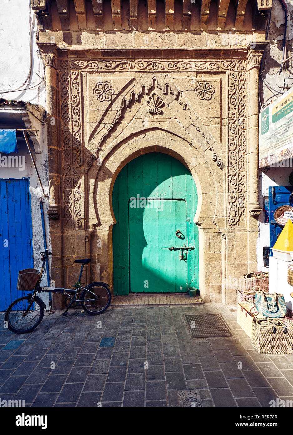 Strade di Essaouira, Marocco Foto Stock