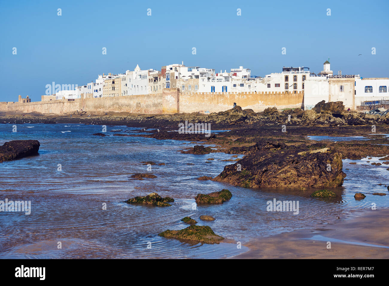Vista di Essaouira, Marocco Foto Stock