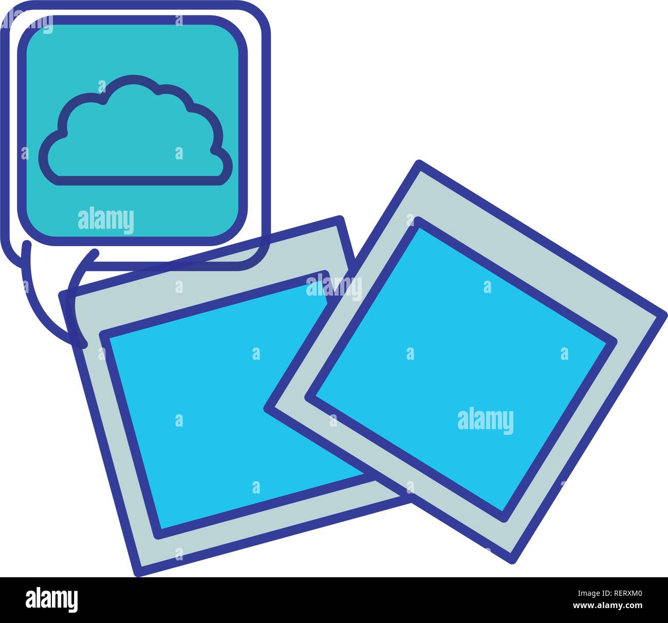 La fotografia con oggetti icona isolato Illustrazione Vettoriale