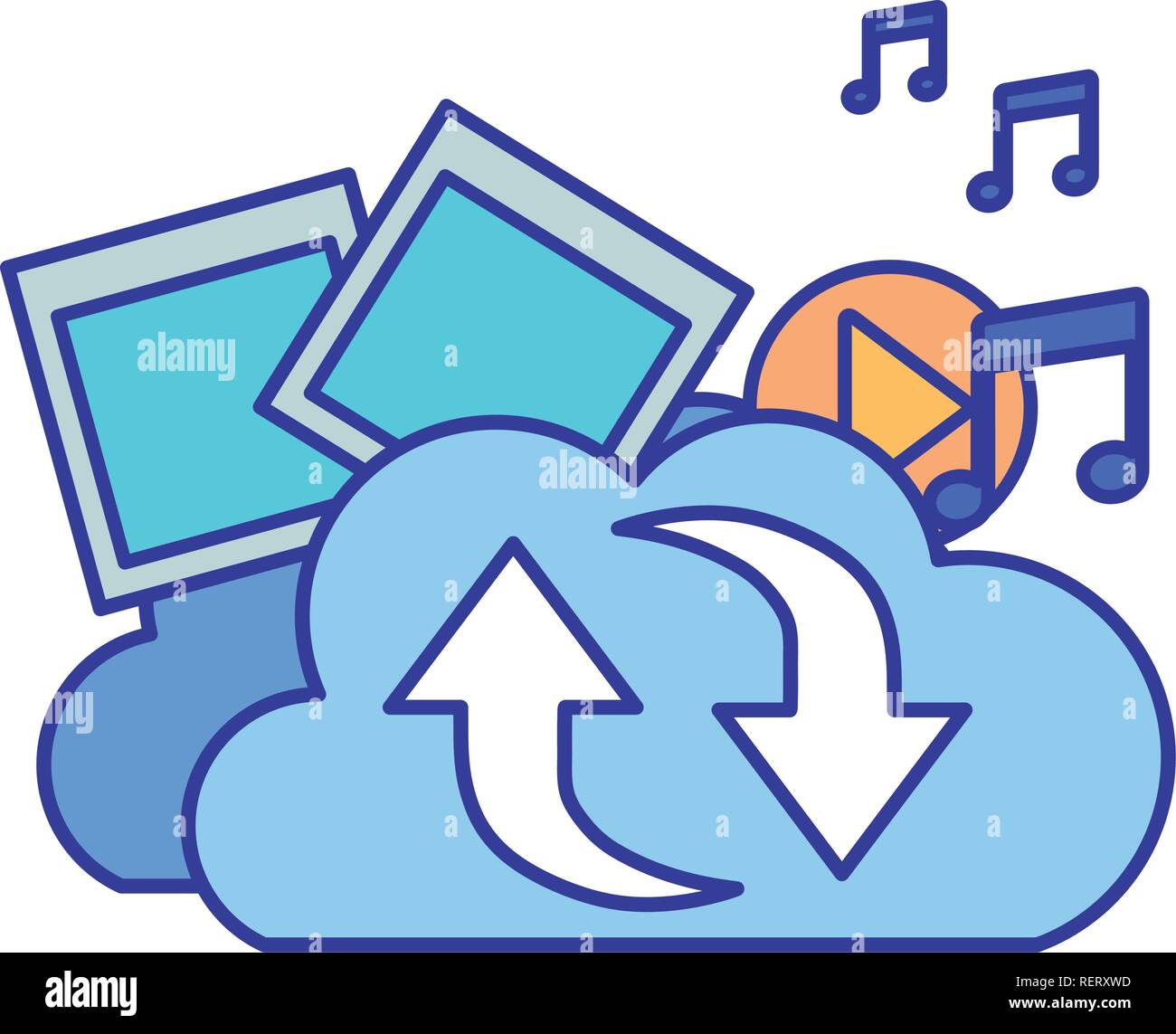 La fotografia con oggetti icona isolato Illustrazione Vettoriale