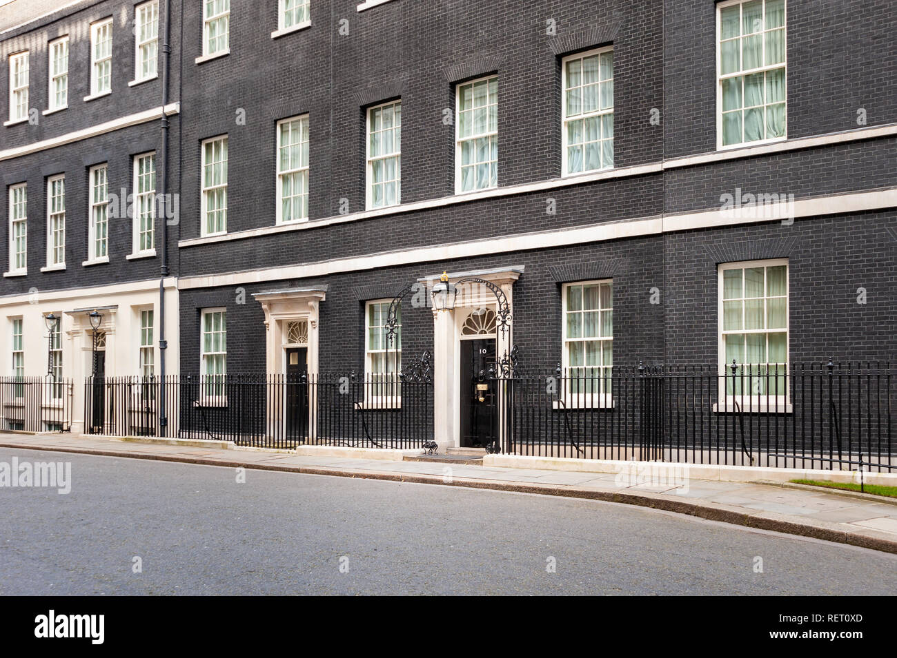 10 Downing Street, Londra, Regno Unito Foto Stock