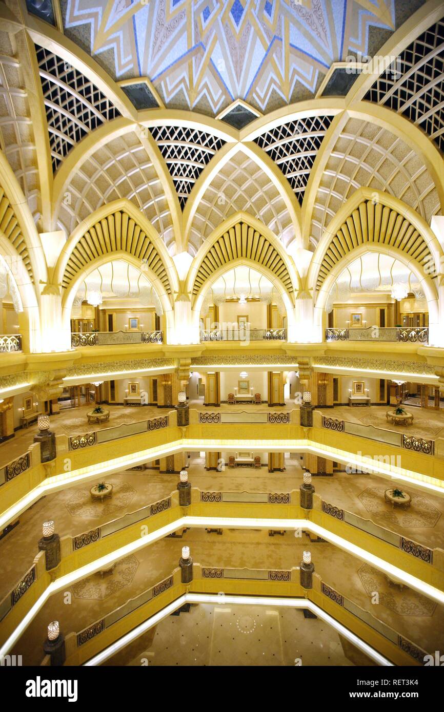 Emirates Palace Hotel Kempinski Gruppo, Abu Dhabi, Emirati Arabi Uniti, Medio Oriente Foto Stock
