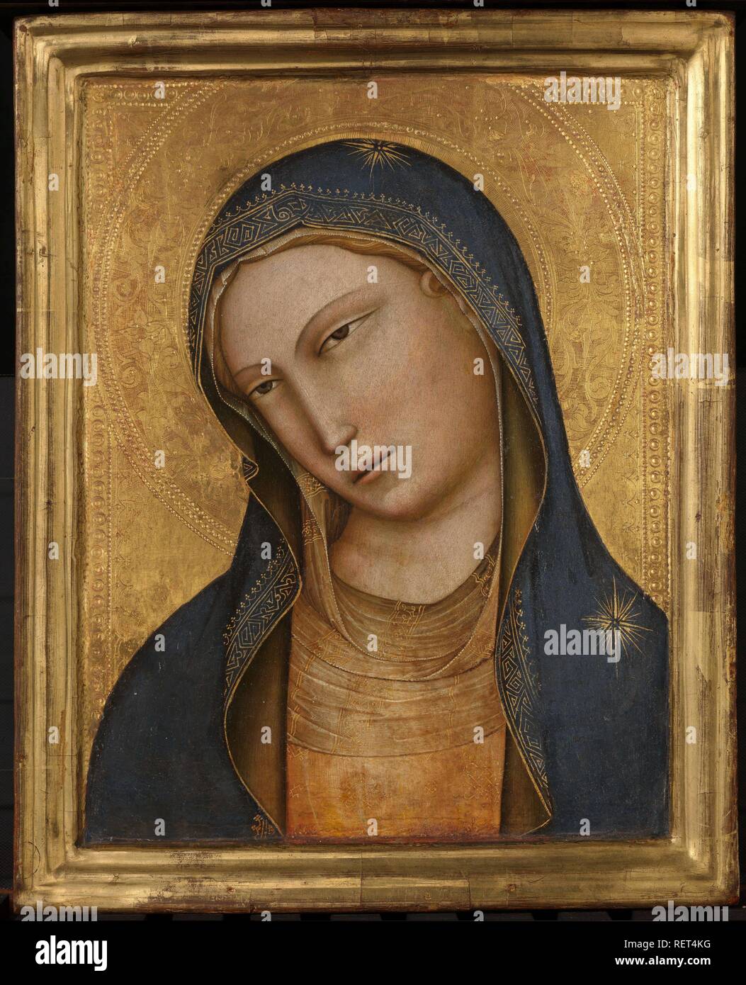 Busto di Santa Maria (ex titolo della Madonna). Dating: c. 1381 - c. 1425. Misurazioni: h 36.1 cm × W 28,9 cm × t 4.3 cm. Museo: Rijksmuseum Amsterdam. Autore: Lorenzo Monaco. Foto Stock