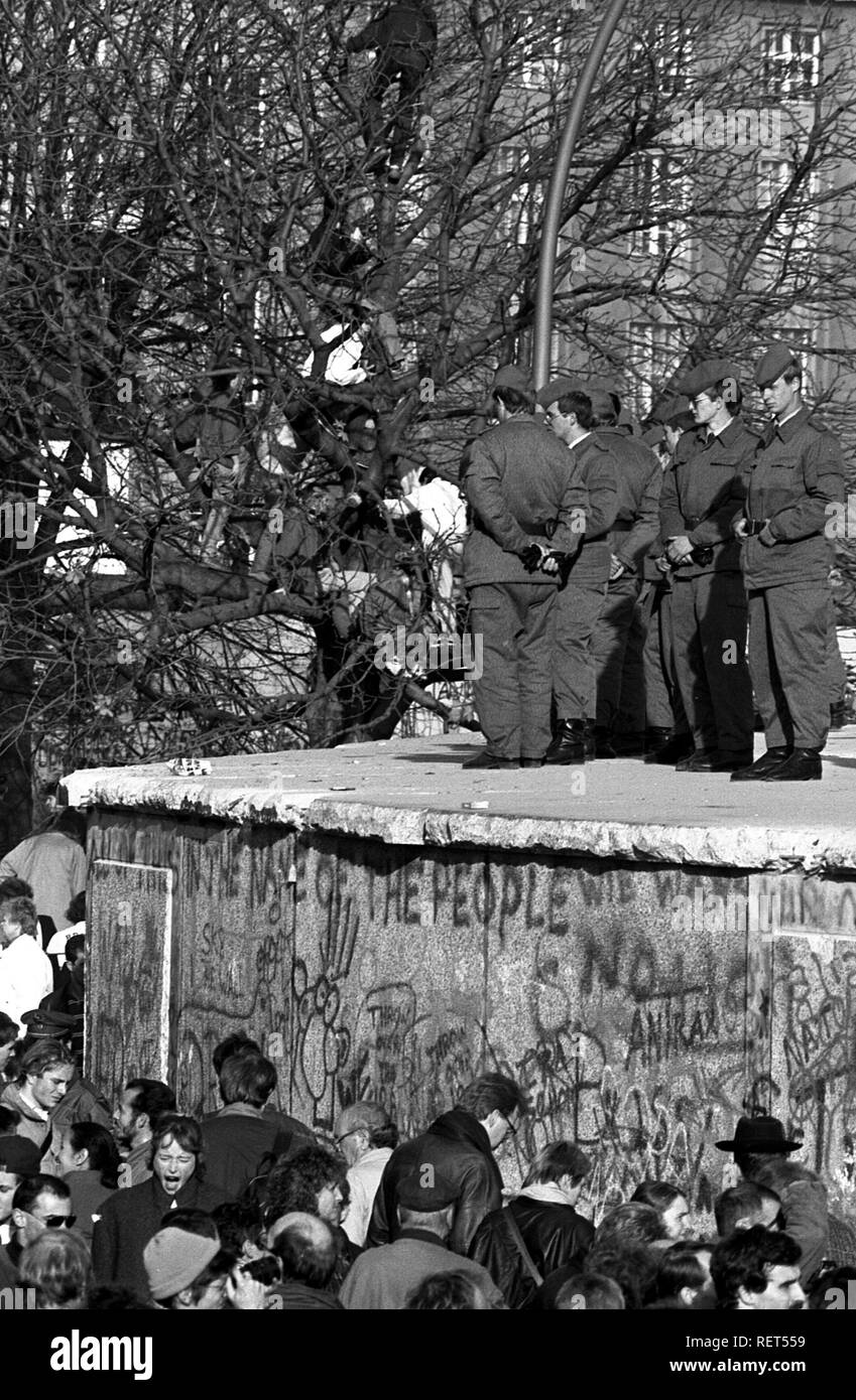 Caduta del muro di Berlino, Berlino Foto Stock