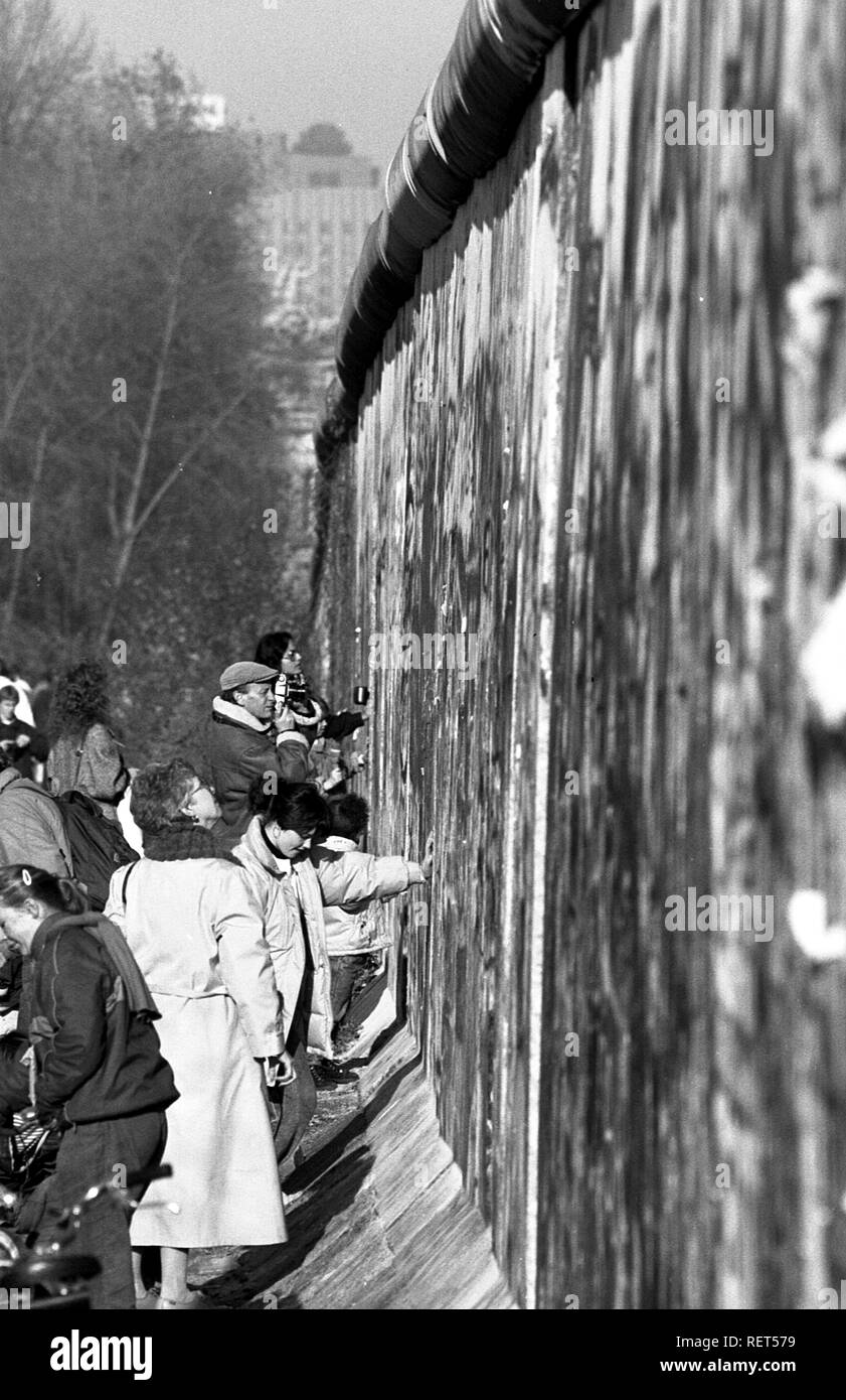 Caduta del muro di Berlino, Berlino Foto Stock