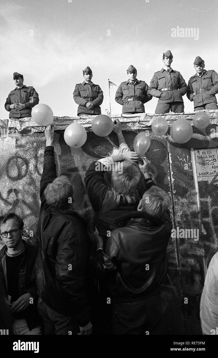 Caduta del muro di Berlino, Berlino Foto Stock