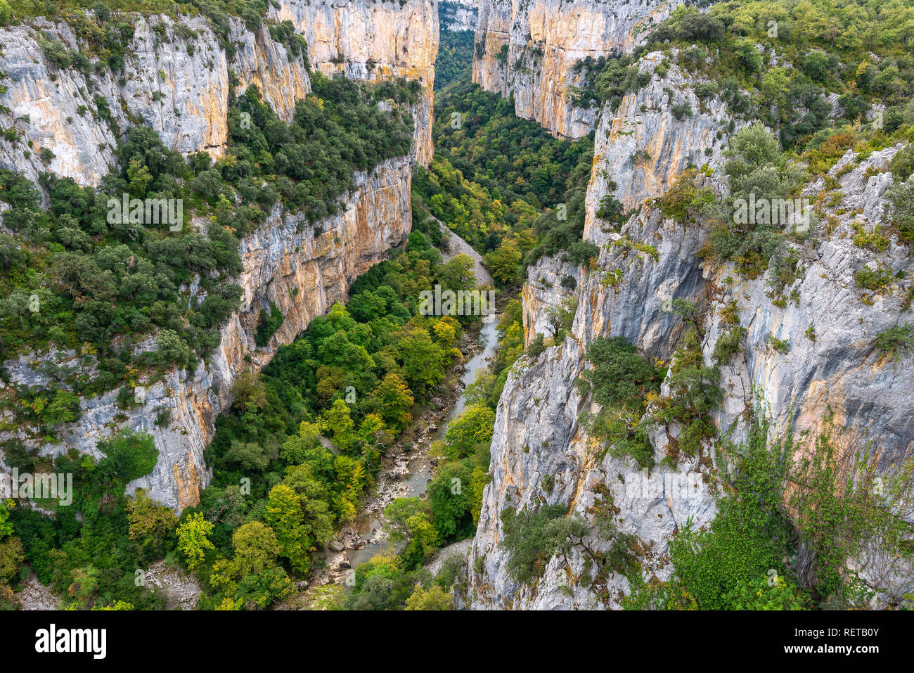 Foz di Arbayun, riserva naturale in Navarra, Spagna Foto Stock