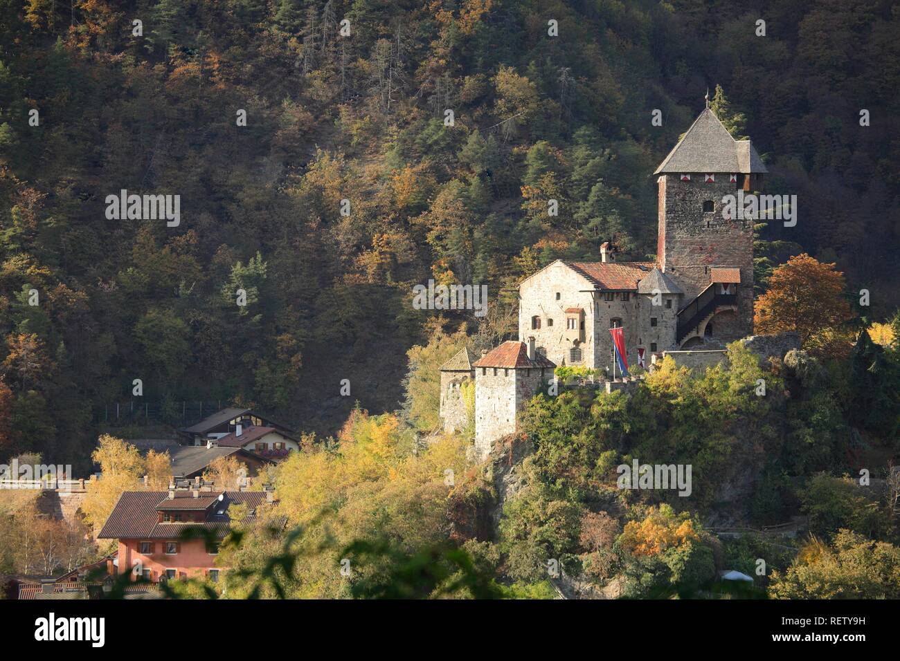 Bronzolo castello in Klausen, Bolzano, Italia, Europa Foto Stock