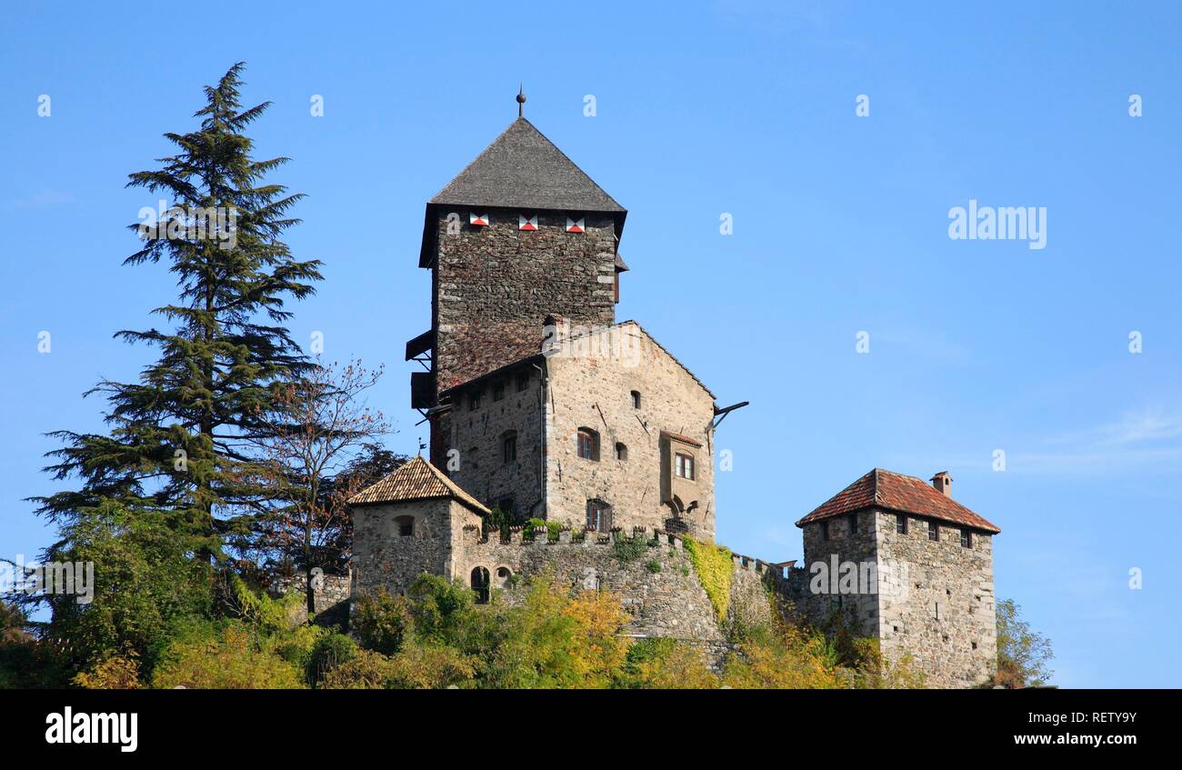 Bronzolo castello in Klausen, Bolzano, Italia, Europa Foto Stock