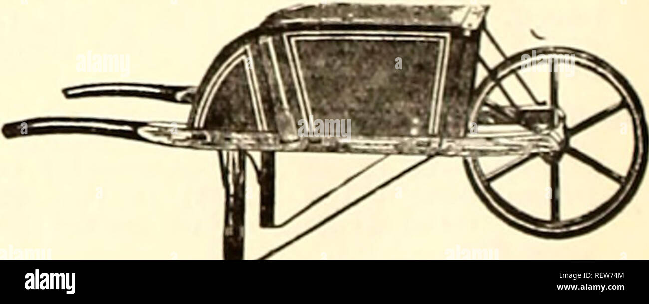 . Dreer all'ingrosso listino prezzi per i fioristi. Lampadine (piante) cataloghi; fiori Semi cataloghi; Vivai (orticoltura) cataloghi; attrezzature da giardinaggio e i cataloghi dei materiali di consumo. Sarchiatrici. Eureka 45c; Magic Weeder 30c. Carriole. Il giardino Dreer Barrow è stato progettato al fine di rendere migliore la carriola per essere procurato. Costruito di legno duro per tutto il tempo e finito in chiaro var- nish (non verniciato). Di grande capacità e dotato di una ruota avente un 2% pollici faccia S9 00 Dreer verde- house Barrow. Estremamente ben fatta, di nar- row costrut- zioni in modo che esso può essere utilizzato in più stretta Foto Stock