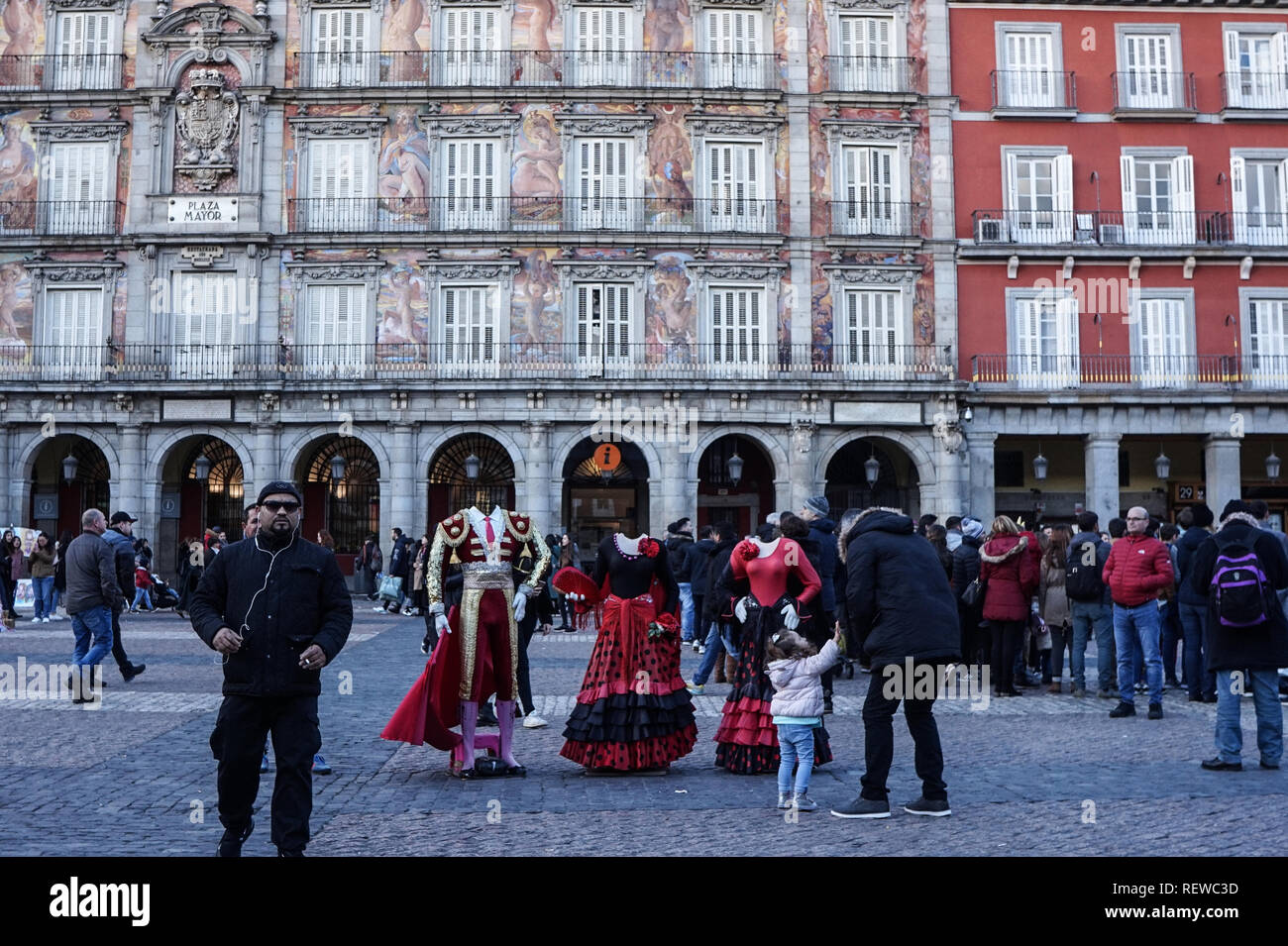 Puerta del Sol di Madrid, gennaio 2019 Foto Stock