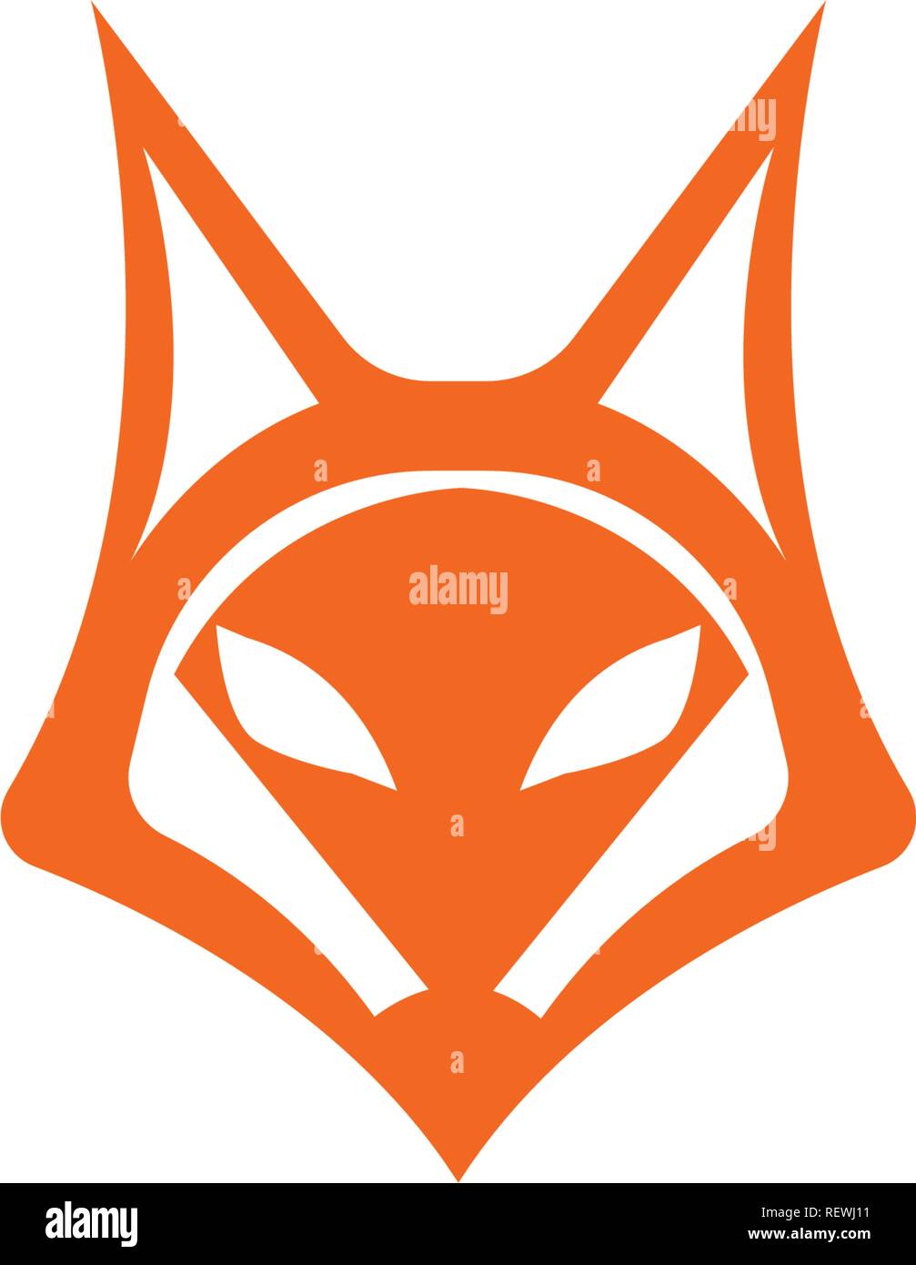 Il logo di Fox template vettoriale Illustrazione Vettoriale