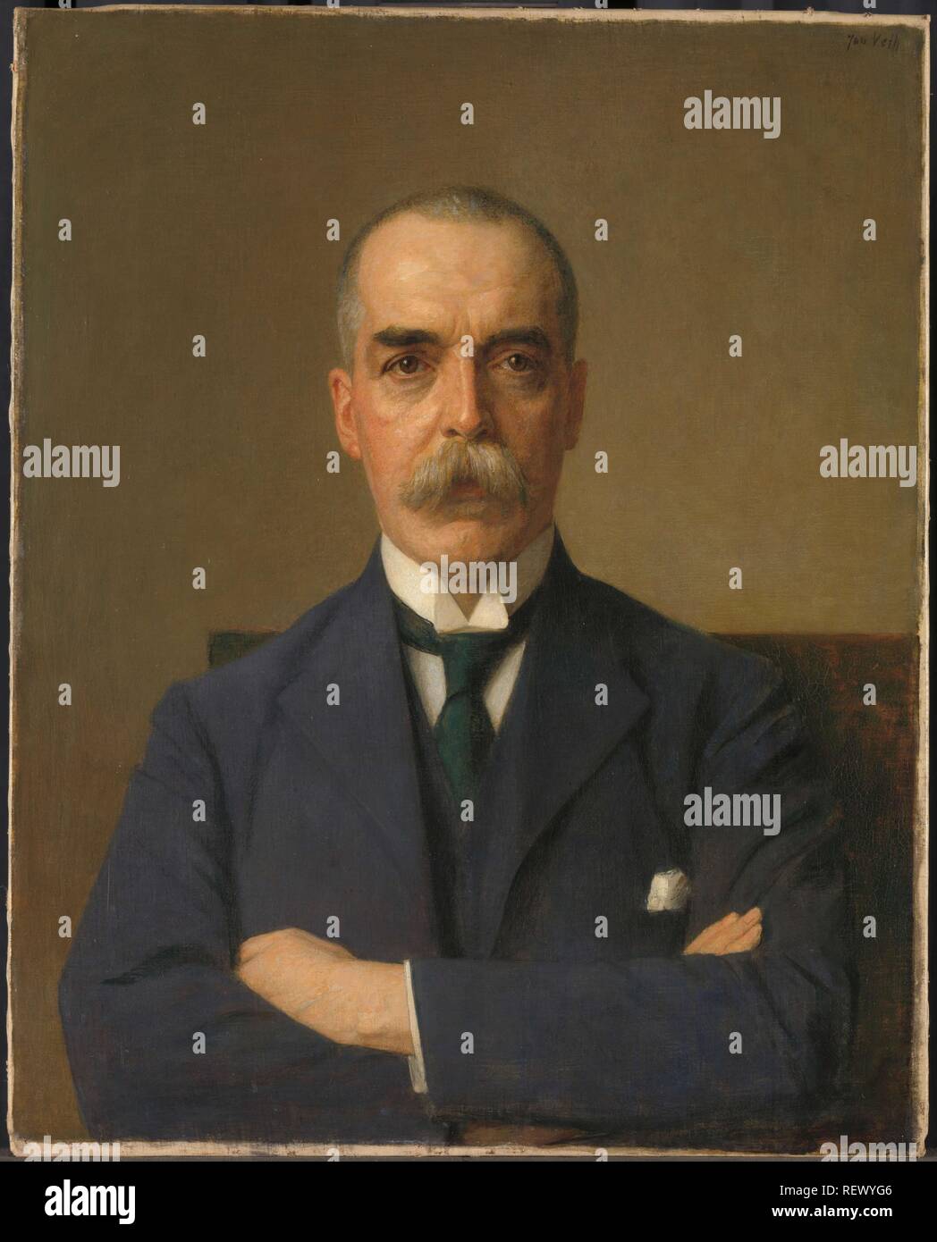 Ritratto di Isaac de Bruijn (1872-1953). Dating: 1922. Luogo: Paesi Bassi. Misurazioni: h 82 cm × W 66 cm; d 11,8 cm. Museo: Rijksmuseum Amsterdam. Autore: Jan Veth (menzionato in oggetto). Foto Stock