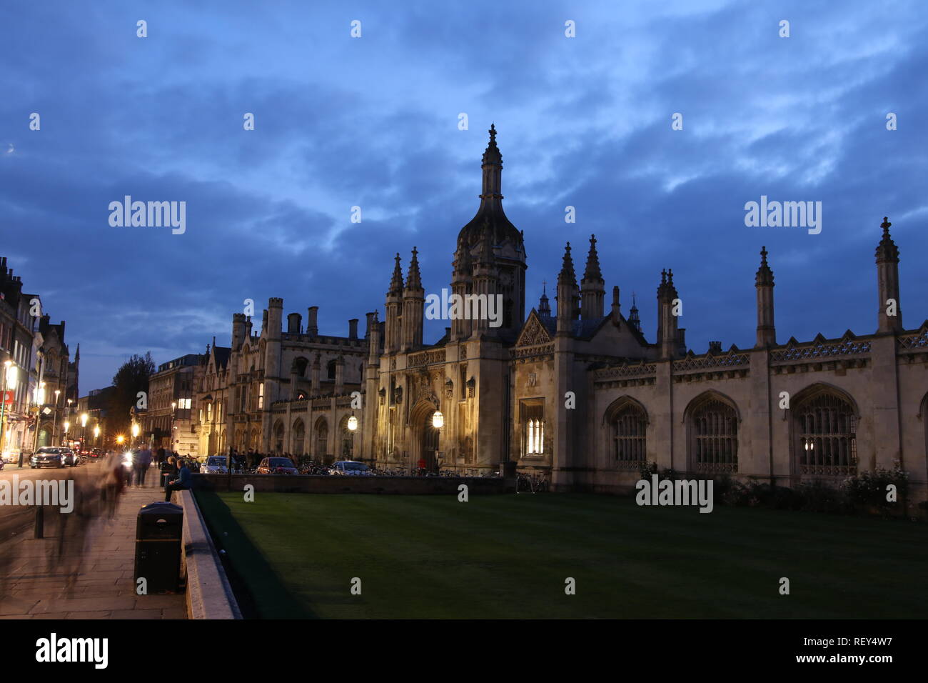 Gatehouse al King's College di Cambridge. Inghilterra Foto Stock