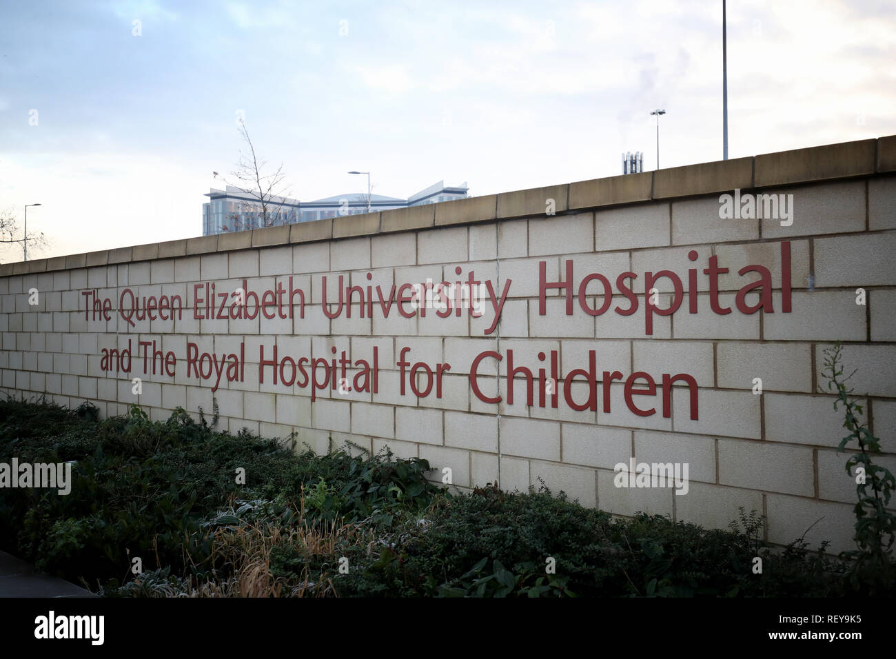 Queen Elizabeth University Hospital di Glasgow, Scozia salute segretario ha detto che lei ritiene che il controllo delle infezioni è abbastanza buono in ospedale dove due pazienti sono morti dopo aver contratto un'infezione legata al piccione pollina. Foto Stock