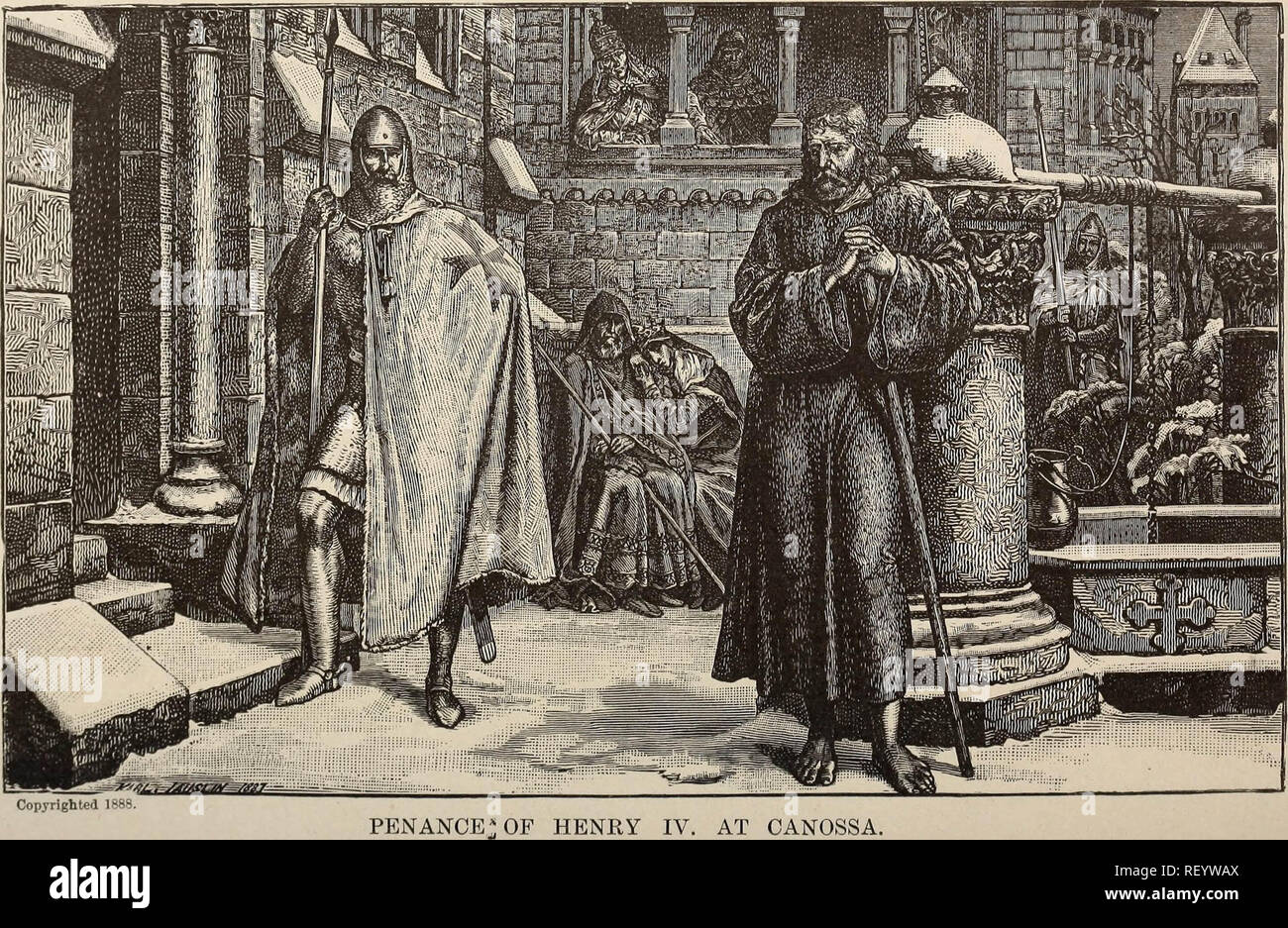 "La grande polemica tra Cristo e Satana durante l'economia cristiana" (1888) Foto Stock