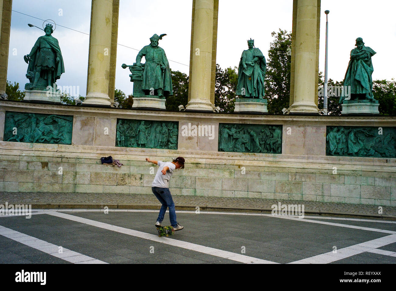 Nostalgico viaggio a Budapest, Ungheria Foto Stock