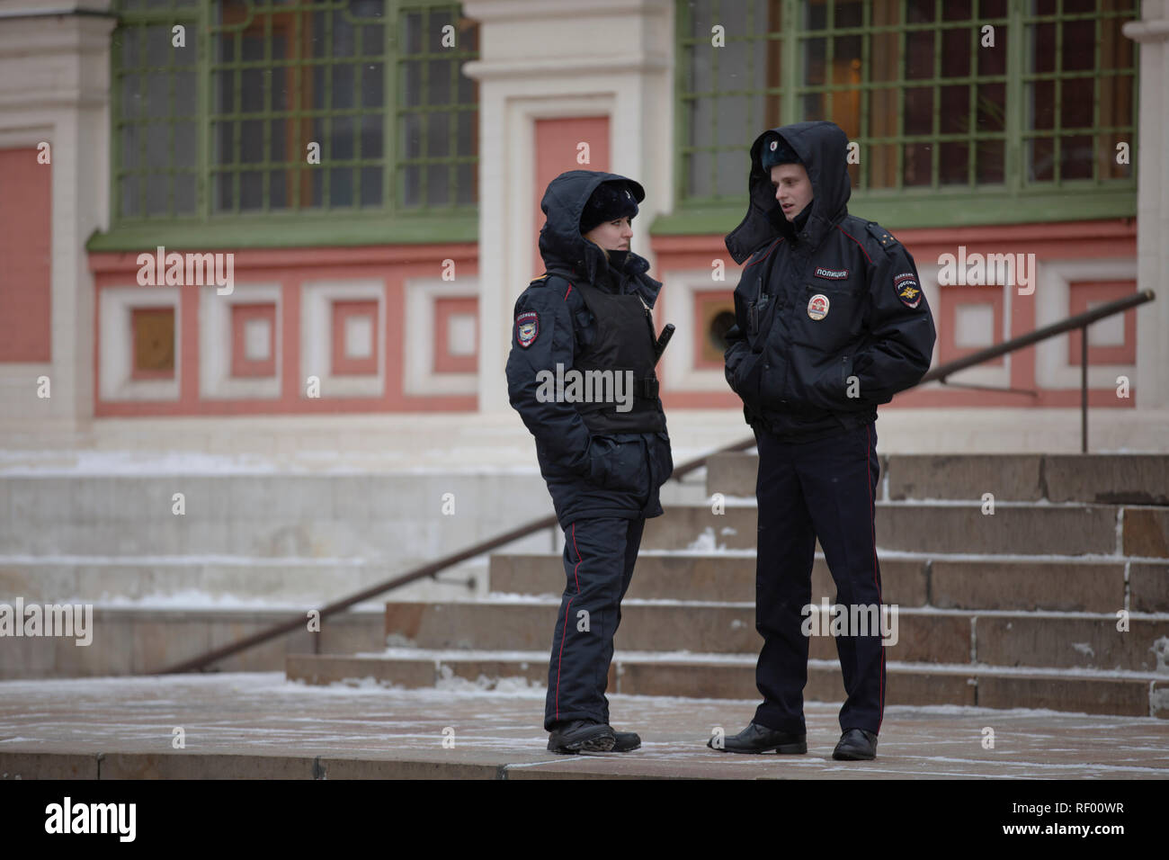 La polizia di Mosca Foto Stock