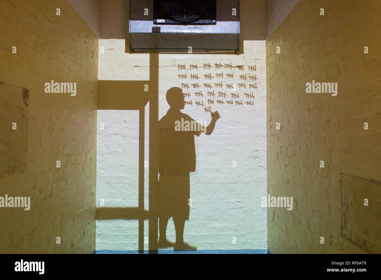 Ex carcere di Victoria. Oggi, Tai Kwun è un centro per il patrimonio e le arti che portano la cultura e le esperienze di svago per tutti a godere. Hong Kong. Foto Stock