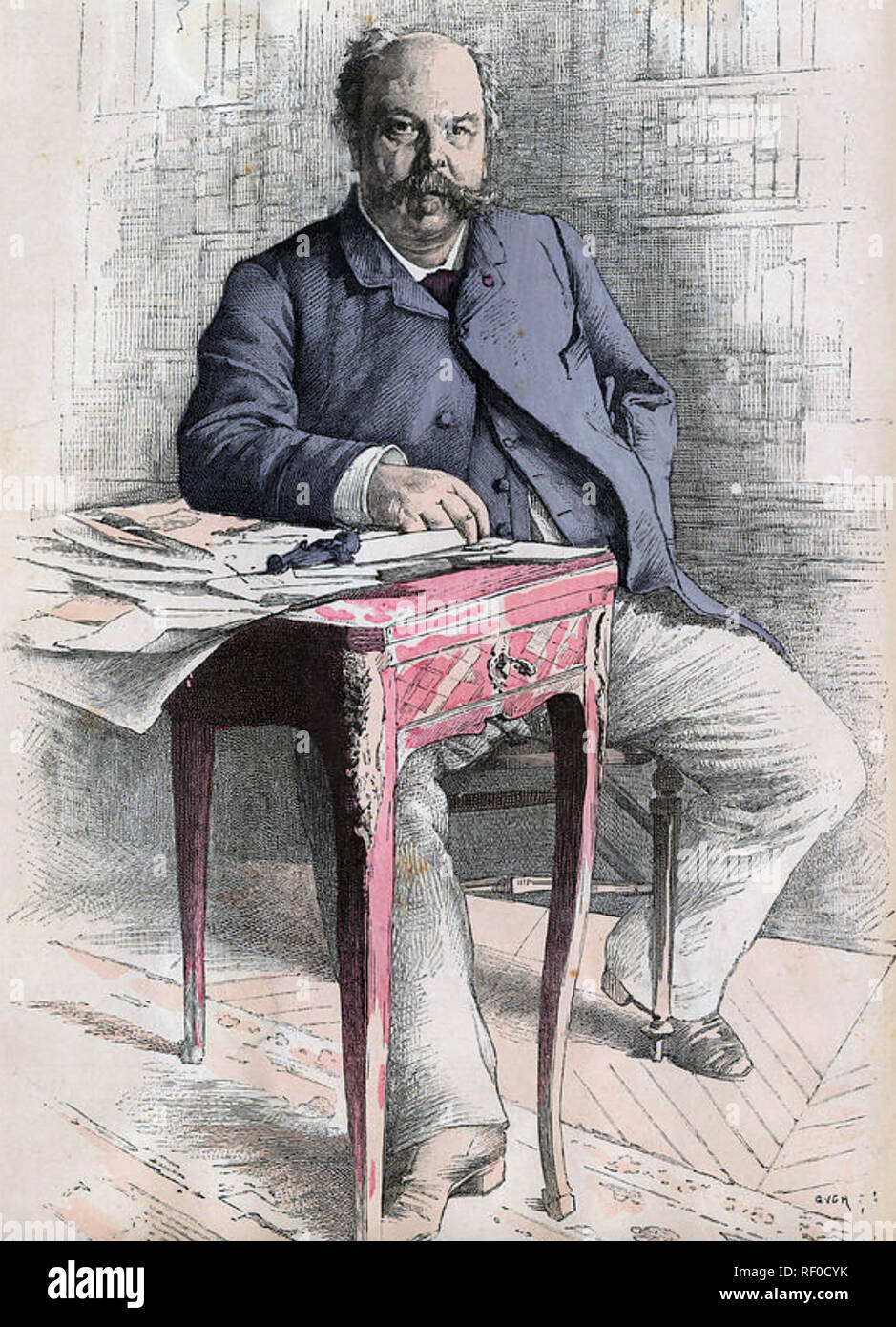 HENRI MEILHAC (1830-1897) francese drammaturgo e librettista di opera Foto Stock