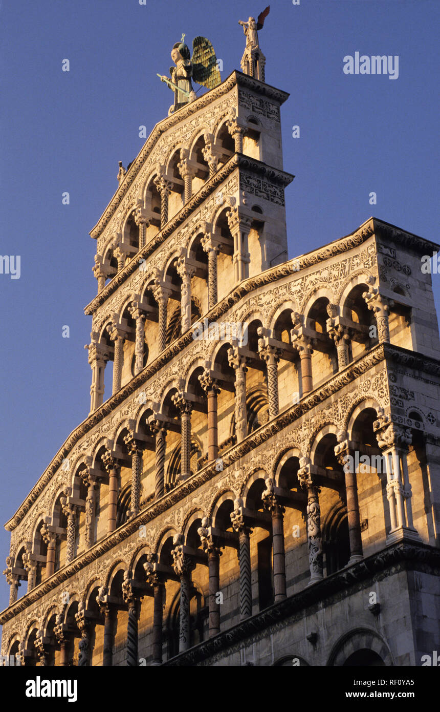 Chiesa di San Michele in Foro, Lucca, toscana (Toscana), Italia Foto Stock