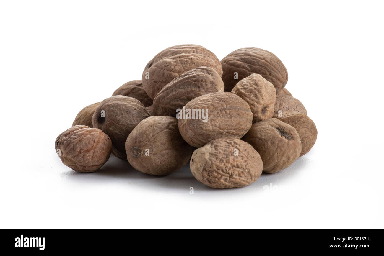 Noce moscata intera Foto Stock