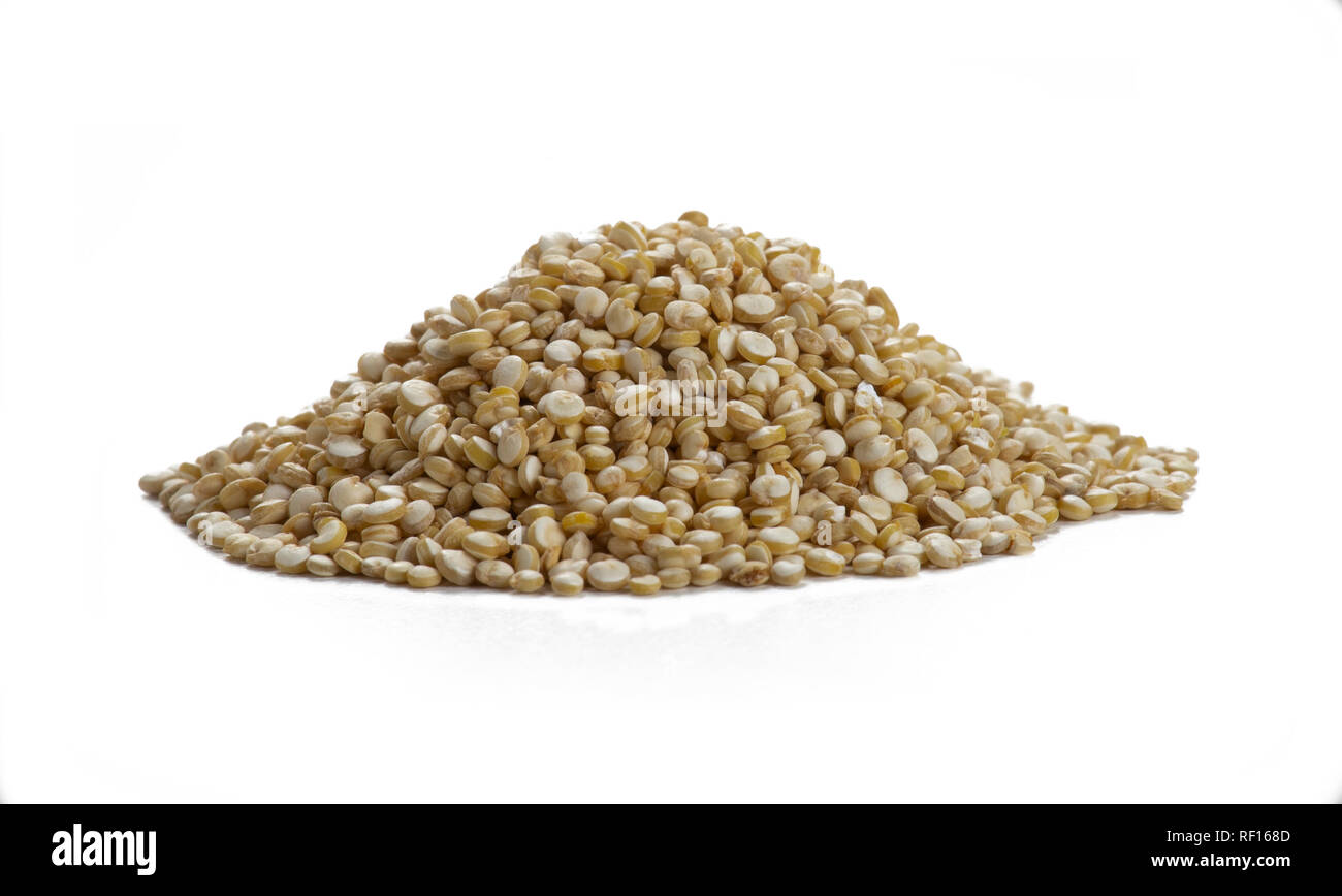 Pila di Quinoa organica Foto Stock