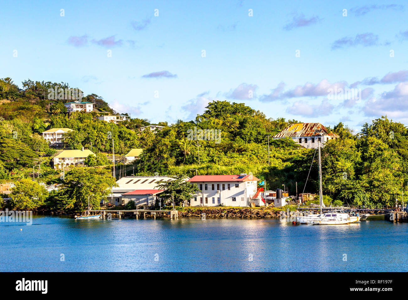 Castries Saint Lucia uno dell'Isola Windward nei Caraibi. Foto Stock