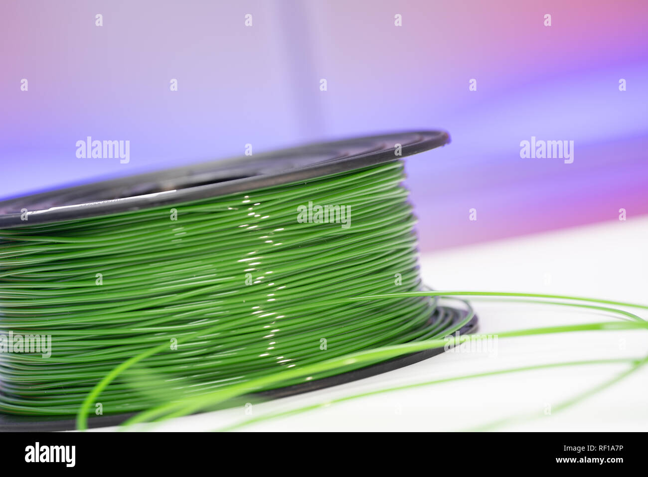 Bobine di filamenti in materiale plastico per stampante 3D Foto Stock