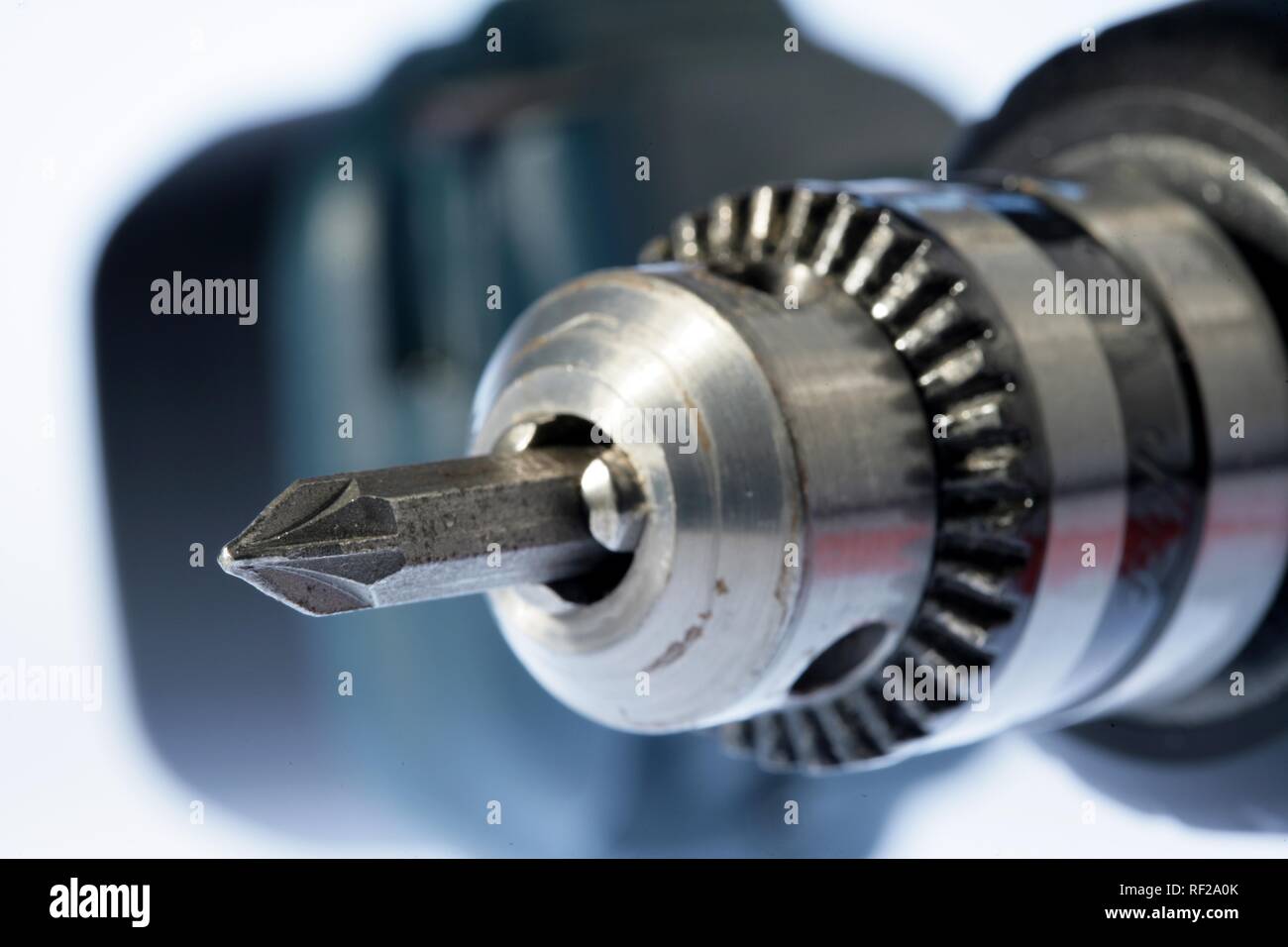 Trapano cordless, trapano, primo piano Foto Stock