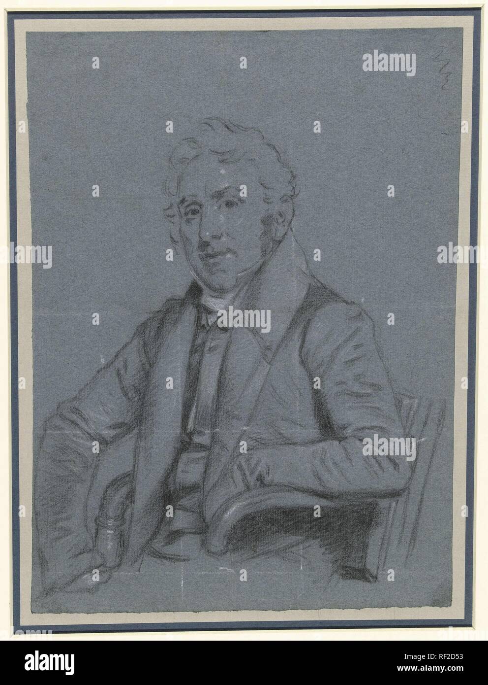 Ritratto di un uomo sconosciuto. Relatore per parere: Charles Howard Hodges. Dating: 1774 - 1837. Misurazioni: h 318 mm × W 232 mm. Museo: Rijksmuseum Amsterdam. Foto Stock