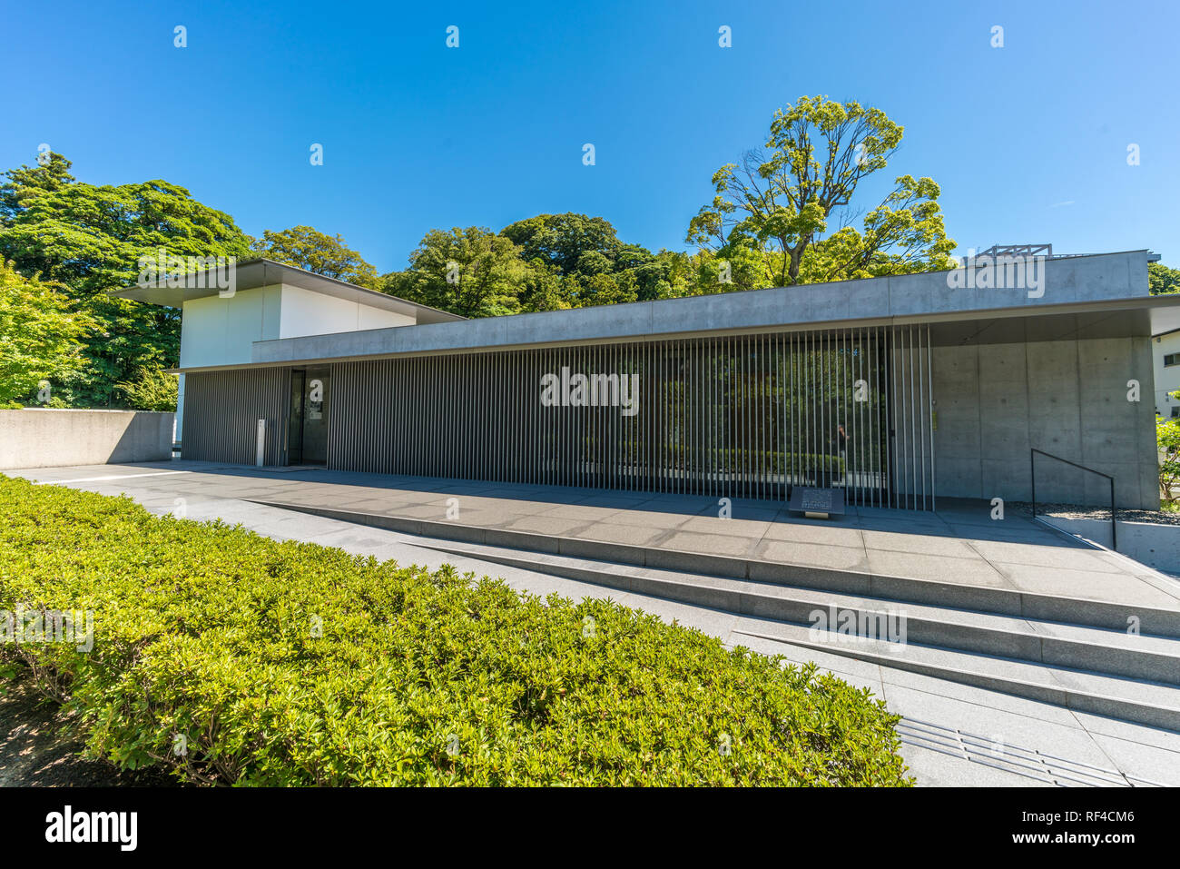 Kanazawa, Ishikawa Prefettura, Giappone - 22 Agosto 2018 : esterno del D.T. Museo di Suzuki. Celebra la vita e le opere del filosofo buddista Suzuki Foto Stock