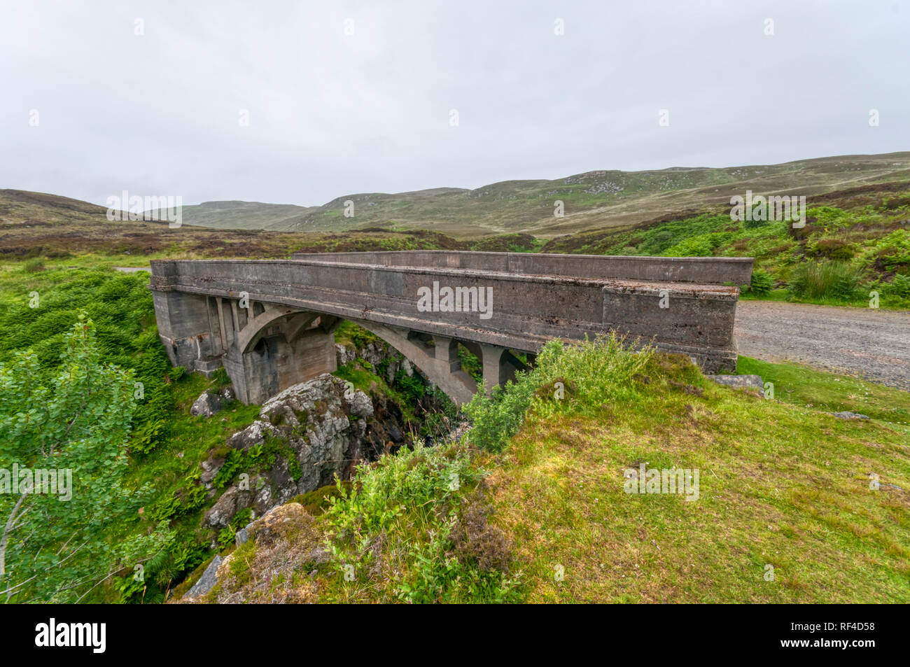 Il Bridge to Nowhere a Tolsta sull'isola di Lewis caratteristiche nel romanzo gli scacchi da Pietro può Foto Stock