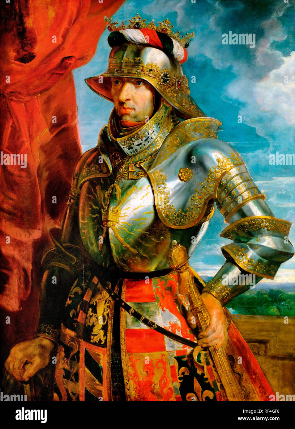 Kaiser Maximilian (1459-1519) - Peter Paul Rubens, circa 1618 Foto Stock