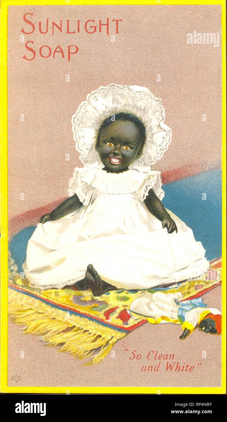 Immagine inappropriati luce solare pubblicità sapone 1895 Foto Stock