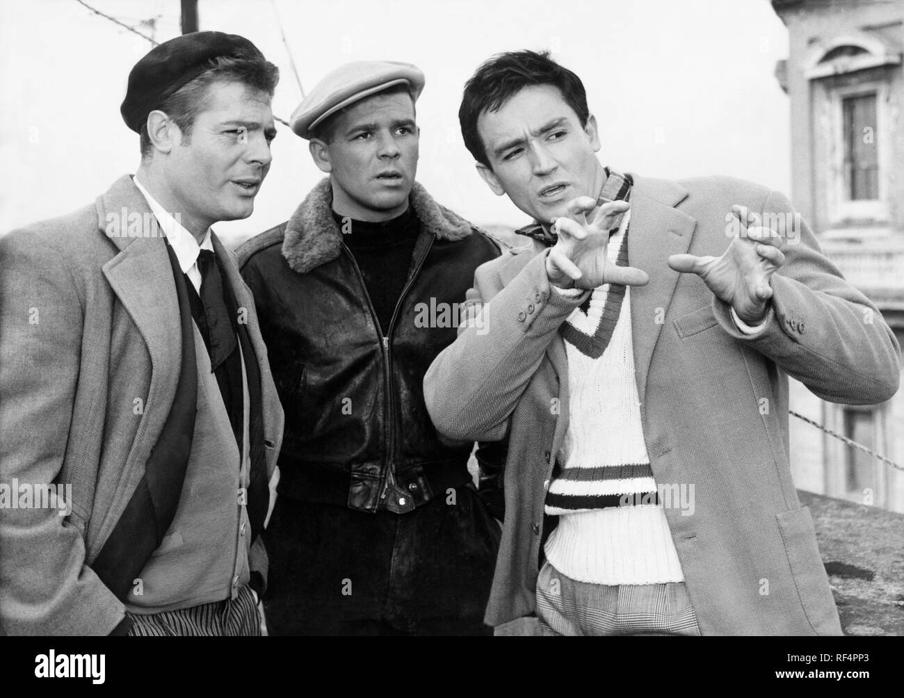I soliti ignoti, Marcello Mastroianni, Renato salvatori e Vittorio Gassman, 1958 Foto Stock