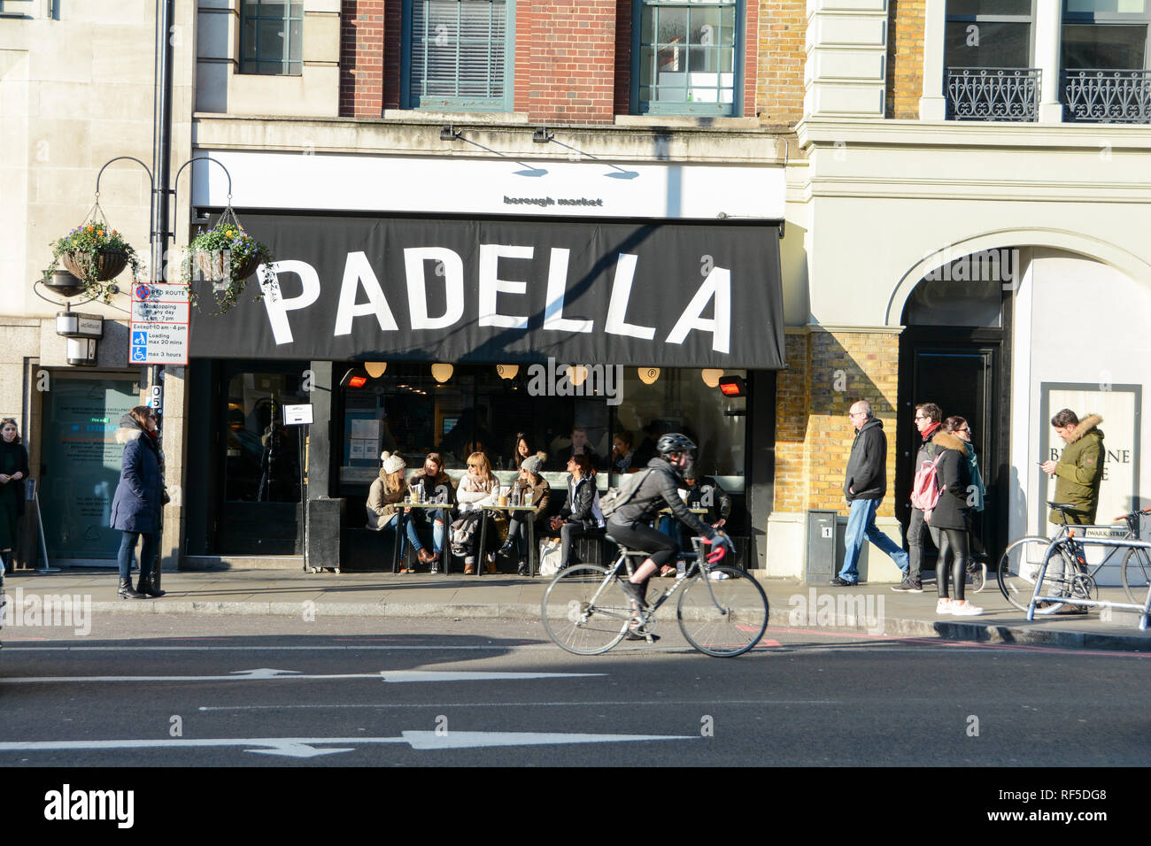 Padella ristorante italiano, Southwark Street, Londra SE, UK Foto Stock