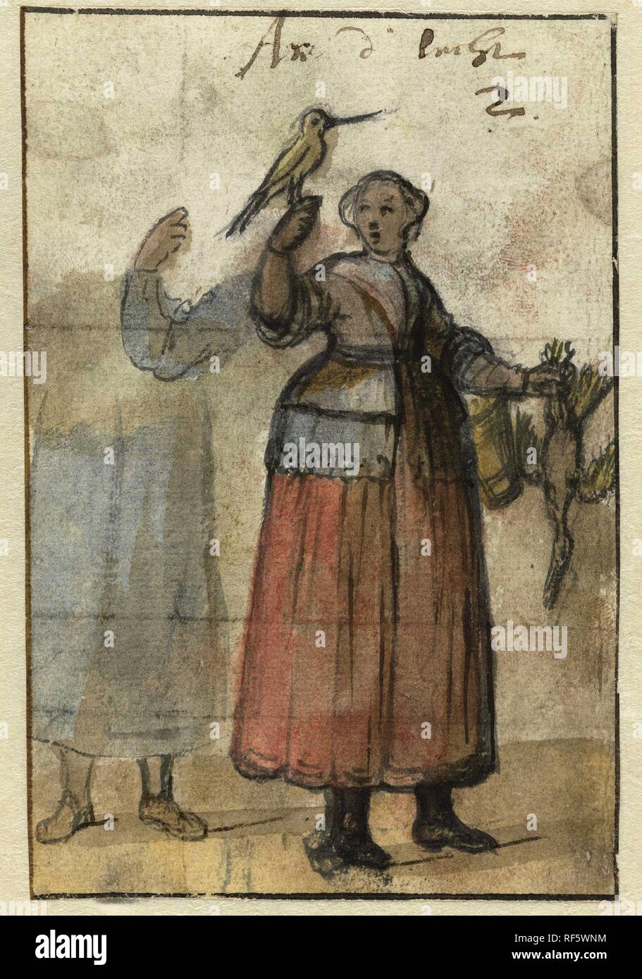 Lucht. De vier elementen (titolo serie). Relatore per parere: anonimo. Dating: 1600 - 1699. Misurazioni: h 133 mm × W 89 mm. Museo: Rijksmuseum Amsterdam. Foto Stock