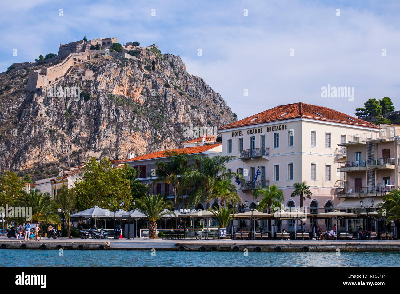 In Europa, in Grecia, Peloponneso, Nafplio, città Foto Stock