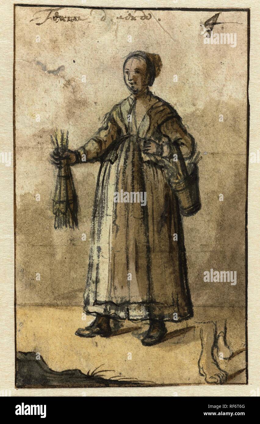 Aarde. De vier elementen (titolo serie). Relatore per parere: anonimo. Dating: 1600 - 1699. Misurazioni: h 138 mm × W 85 mm. Museo: Rijksmuseum Amsterdam. Foto Stock