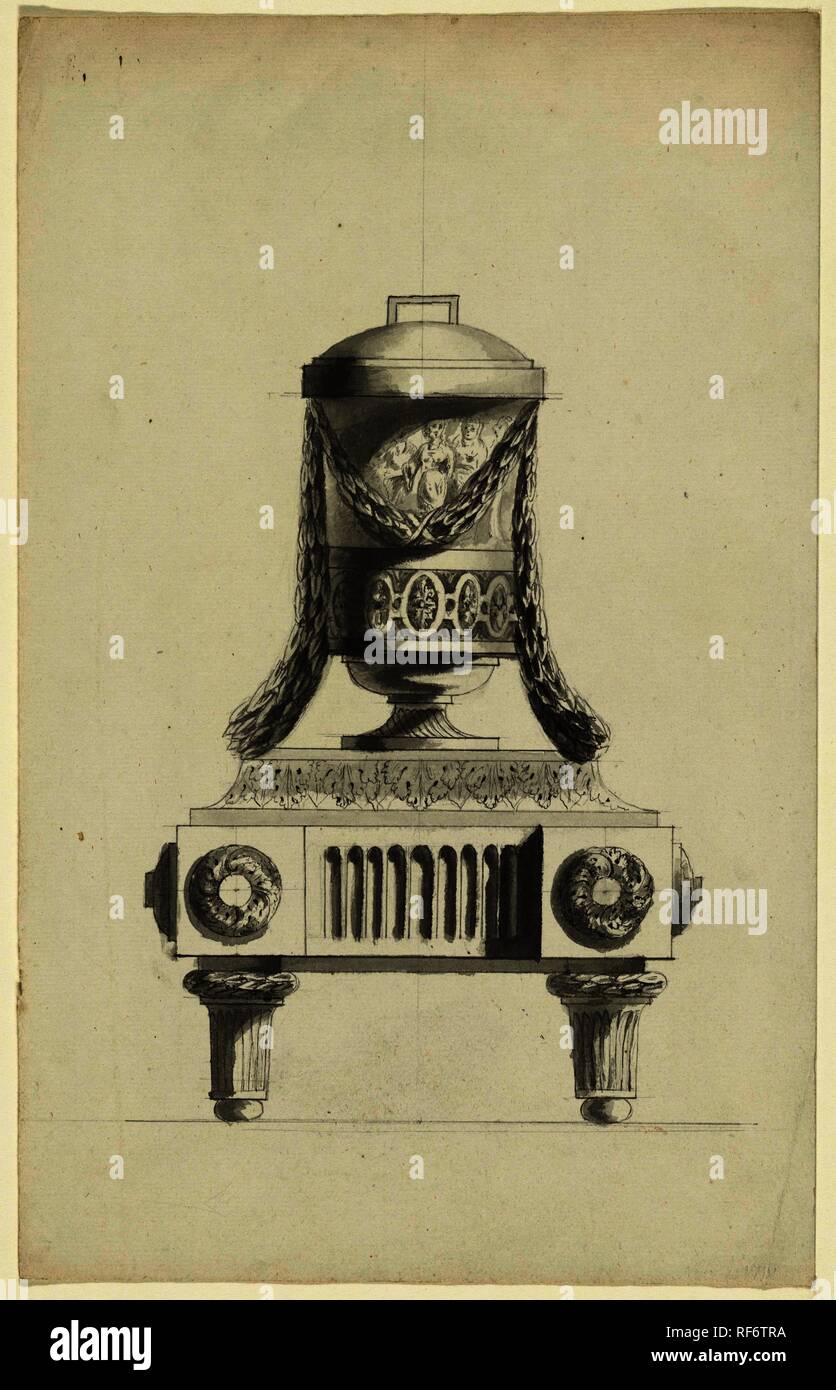 Firebird con vaso. Artista: Jean-Charles Delafosse. Relatore per parere: anonimo. Dating: 1771 - 1800. Misurazioni: h 315 mm × W 198 mm. Museo: Rijksmuseum Amsterdam. Foto Stock