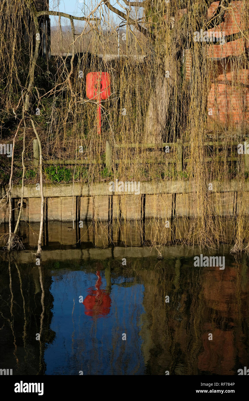 Borgo abbandonato mulini a Tewkesbury in Gloucestershire,a sud-ovest Inghilterra Foto Stock