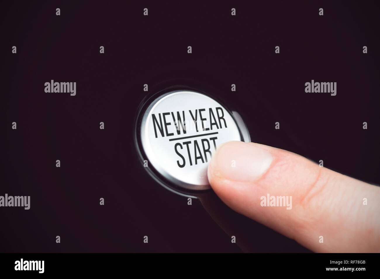 Immagine composita di anno nuovo inizio nella lettera maiuscola Foto Stock